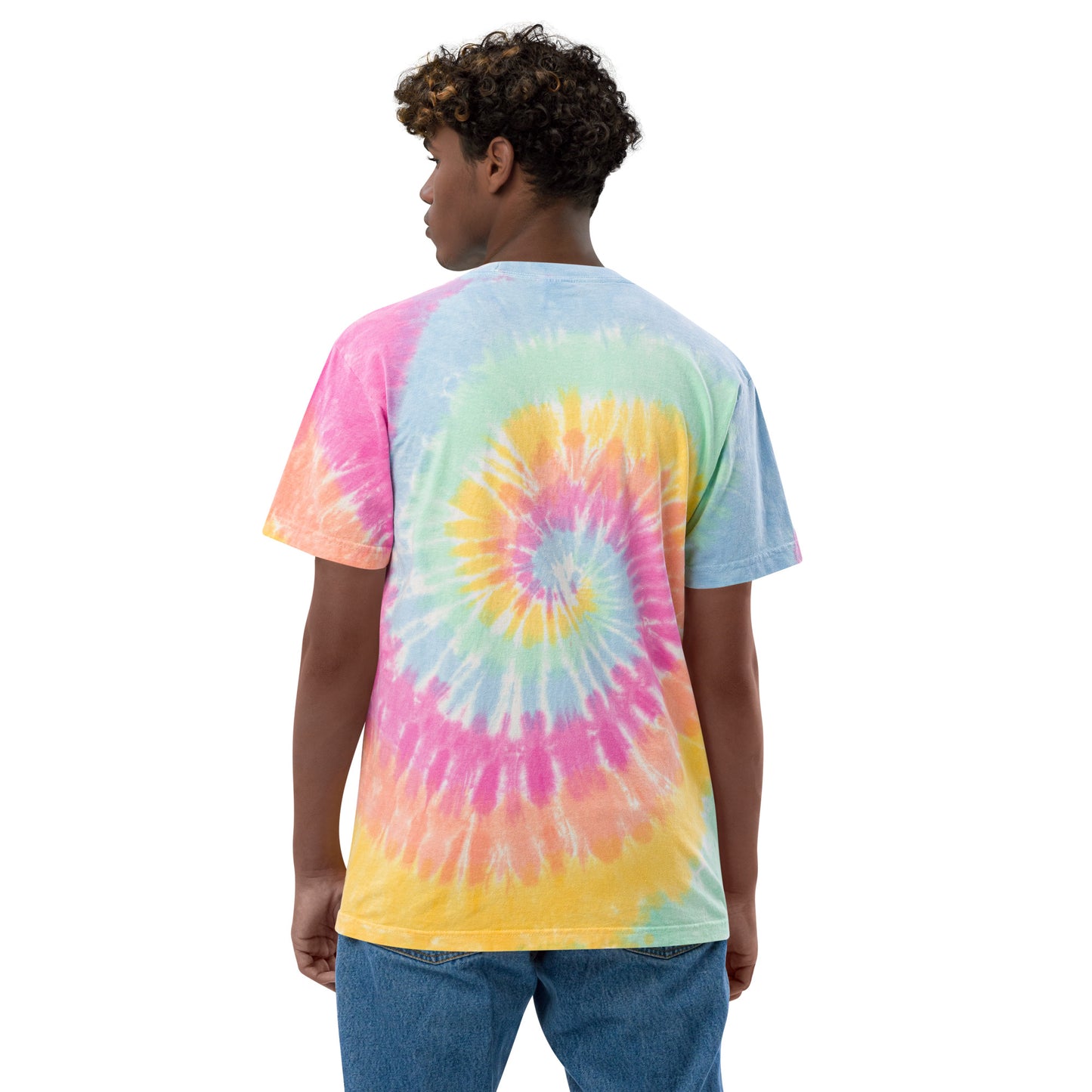 lise butterfly logo tie dye tee