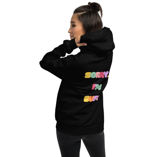 sorry... i'm busy big letters hoodie