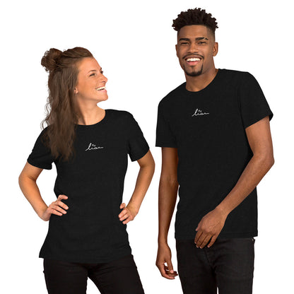 lise butterfly logo unisex tee