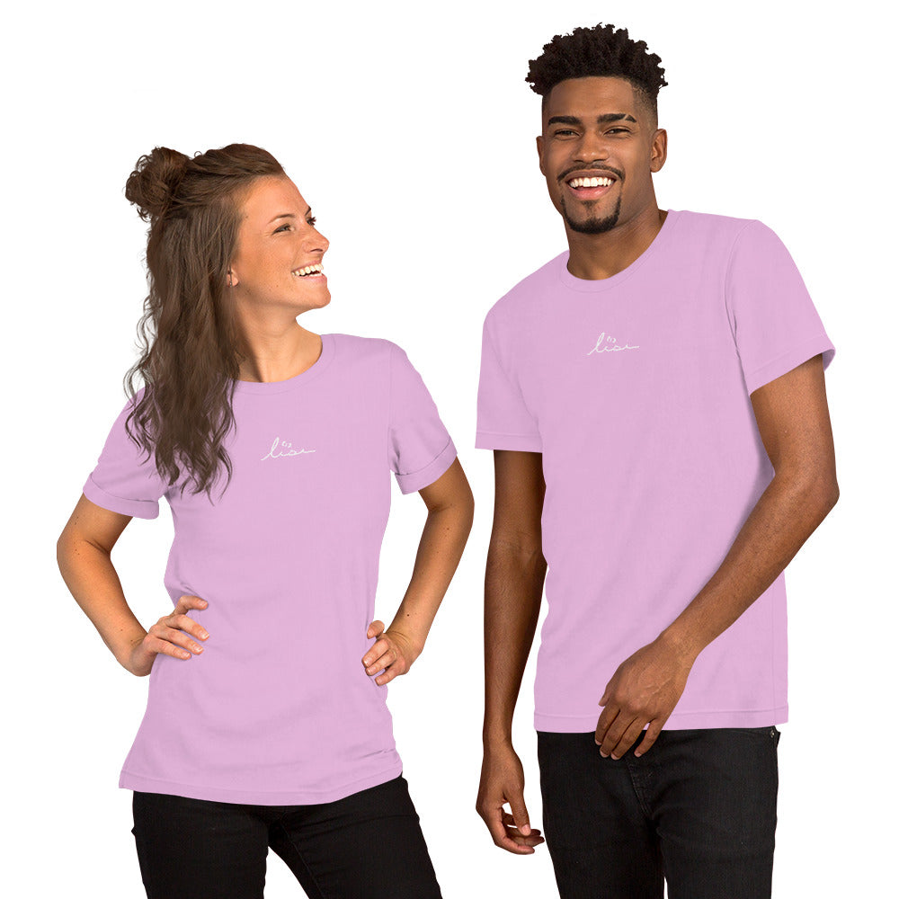 lise butterfly logo unisex tee