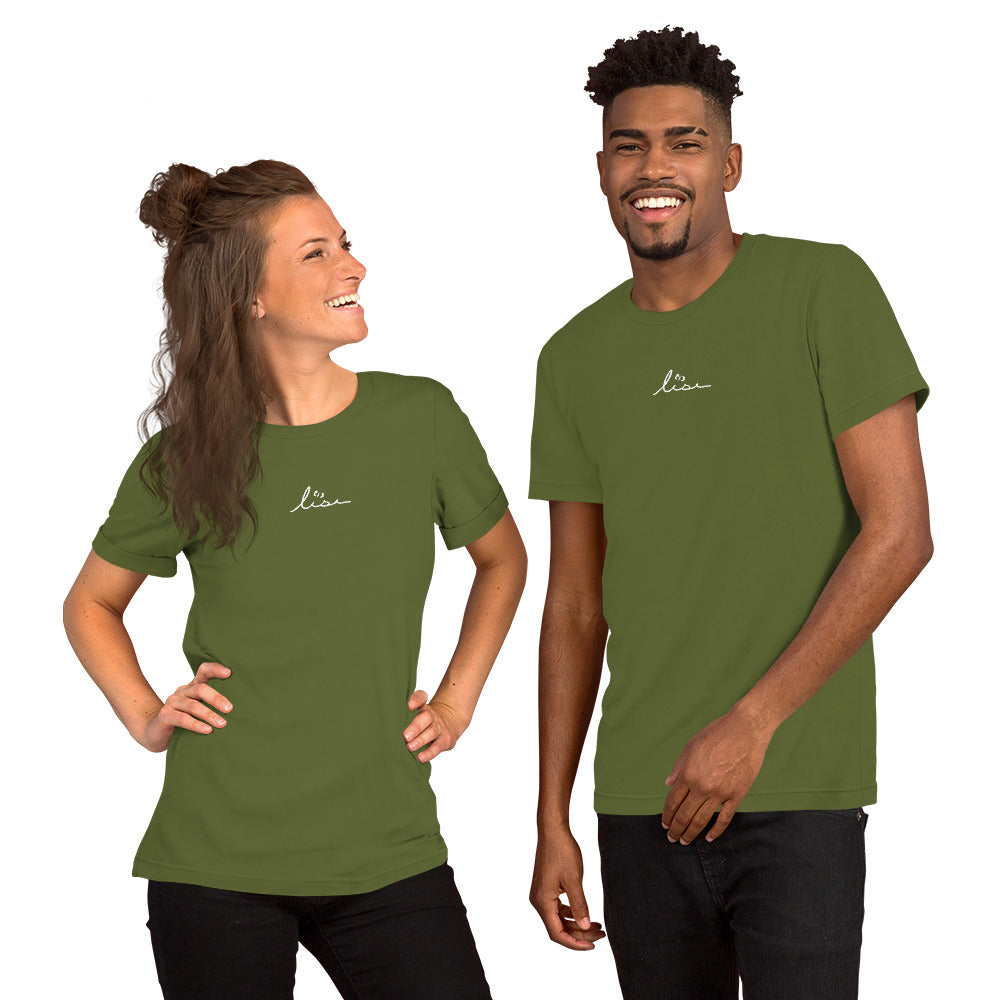 lise butterfly logo unisex tee