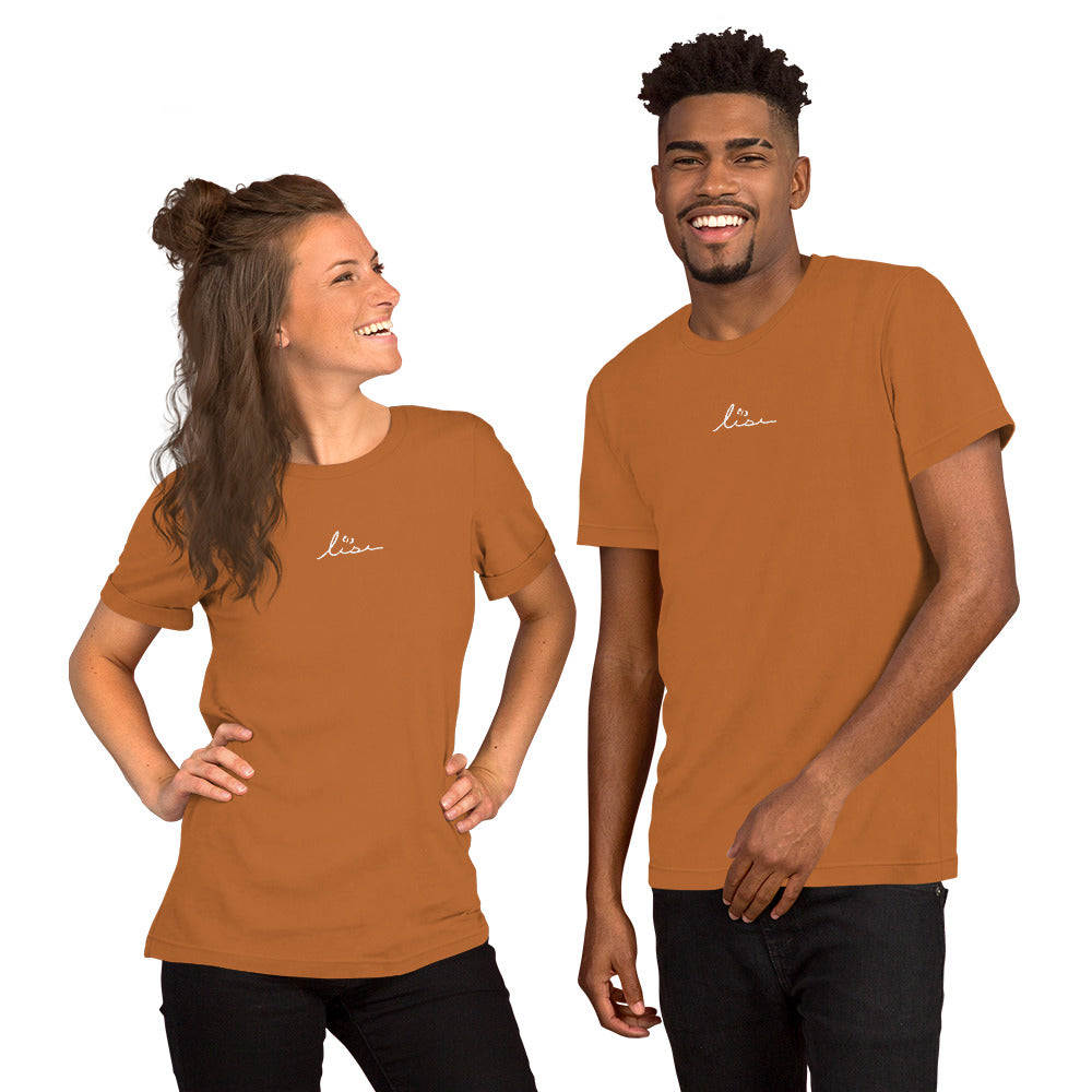 lise butterfly logo unisex tee